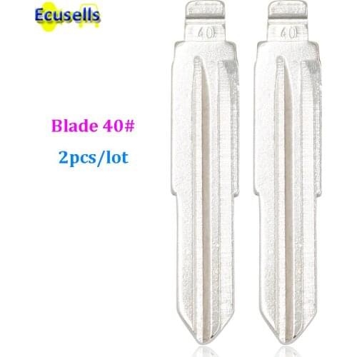 2pcs/lot universal remotes flip blank key NO.40 uncut fly Key Blade 40# for KD remotes