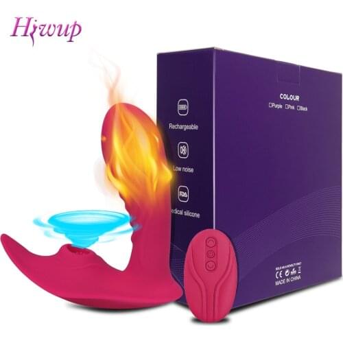 Wireless Remote Control Sucking Vibrator for Women G Spot Clit Sucker Clitoris Stimulator Dildo Sex Toys Good for Adults Couples