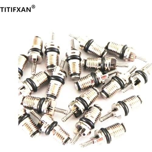 20PCS R134a High-end General-purpose Black Rubber Seals Metal Automotive Air Conditioning Valve Core For Cars Repair