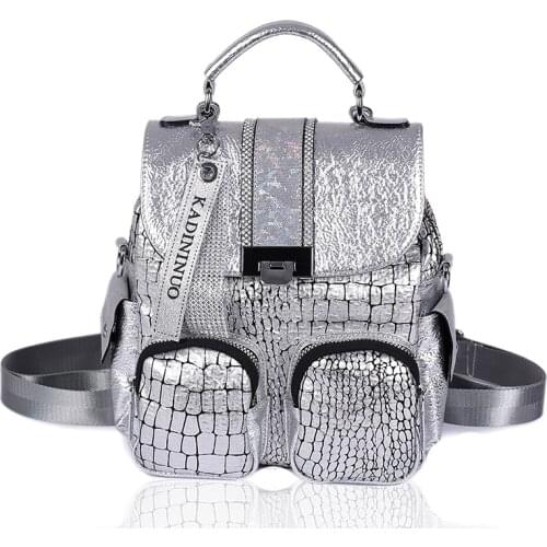 Women High Quality Backpack 2021 Fashion Girl Schoolbag Female Snake Pattern Leather Shoulder Bags Ladies Daily Travel Backpacks