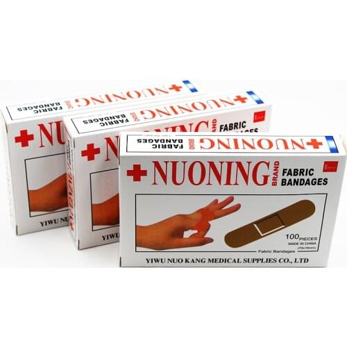 100PCS/Box New 2019 Band Aid Wound Dressings Sterile Hemostasis Stickers First Aid Bandage Heel Cushion Adhesive Plaster