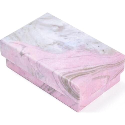 24pcs Paper Cardboard Jewelry Boxes Rectangle Gift Box for Jewelry Necklace Bracelet Earring Packaging 8.1x5.2x2.7cm