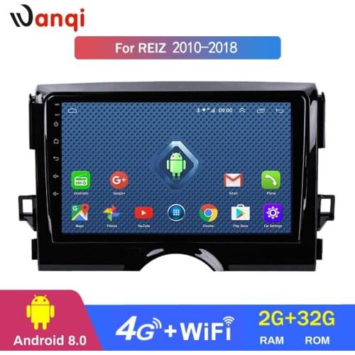 4G Lte All Netcom 9 Inch Full Touch Android 8.0 Multimedia System Car GPS Navigation for toyota reiz 2010-2018 support swc wifi