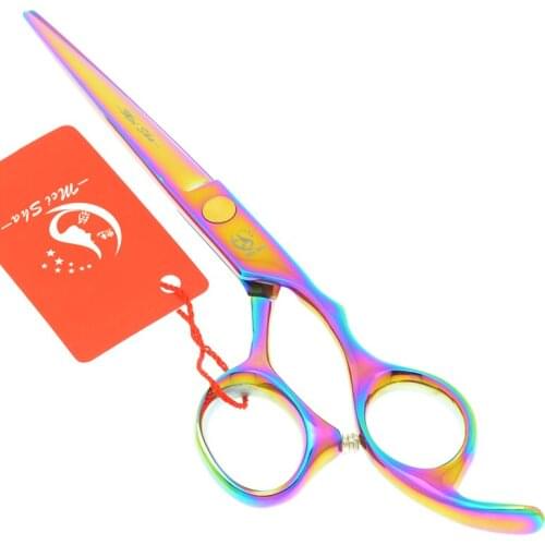 5.5" 6.0" Meisha Rainbow Hair Beauty Styling Tools Salon Hair Cutting Scissors Barber Hairdressing Shears Set Japan 440c A0031A