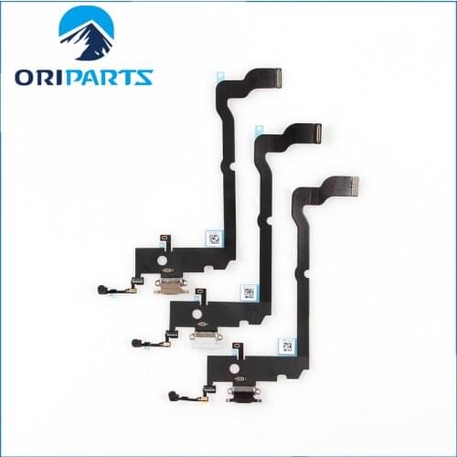 5pcs/lot Original Charging Port for iPhone Xs Max Dock Connector Flex with Microphone
