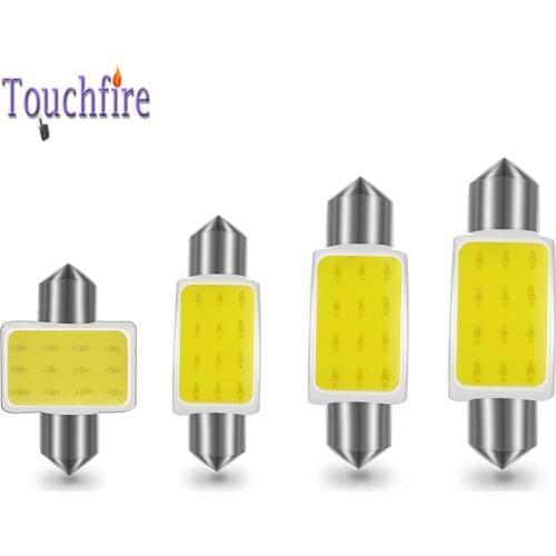 500pcs Festoon C5W C10W 31mm 36mm 39mm 41mm 12SMD COB LED Auto Reading Light Lamps Dome Bulb white 12V Wholesale CarStyling
