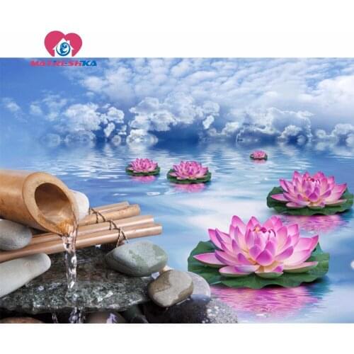 Diamond embroidery landscape flowers 5D diamond mosaic Pictures of crystals Cross-stitch kits Full Layout square rhinestones