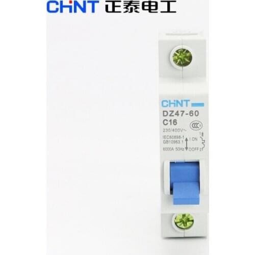 CHINT DZ47-60 C16 1P 16A Household miniature Circuit Breaker with over current and Leakage protection air switch