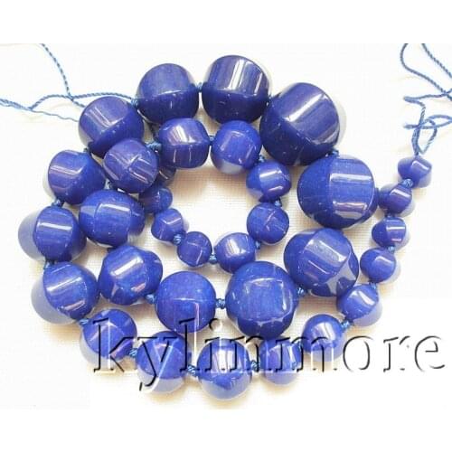 8-20MM Blue Crystal lantern Bead 17.5
