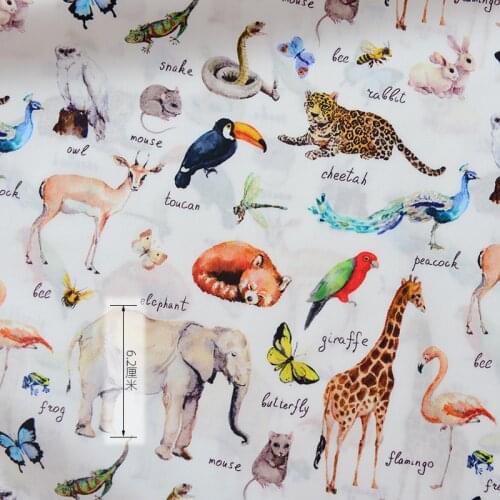Cartoon Valentine Cats Kids Print 100% Cotton Fabric for Girl Clothes Bedding Set Hometextile Cushion Cover Backpack DIY