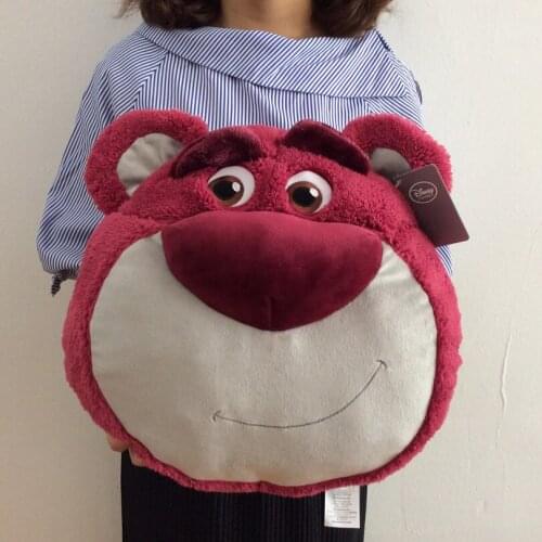DISNEY Big Size Toy Story Lotso Stuffed Plush Toys Soft Strawberry Bear Lotso Back Cushion Plush Dolls Gifts for Children Kids