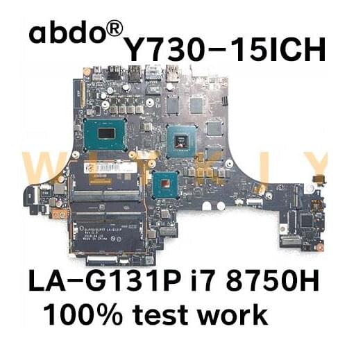 DLPY5 / DLPY7 LA-G131P for Lenovo Y730-15ICH notebook motherboard CPU i7 8750H GPU GTX1050TI 4GB 100% test work