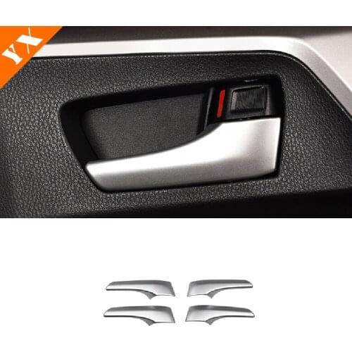 For Toyota RAV4 2016 2017 2018 Accessories Silver Car inner door handle switch panel control Sticker cover interior product
