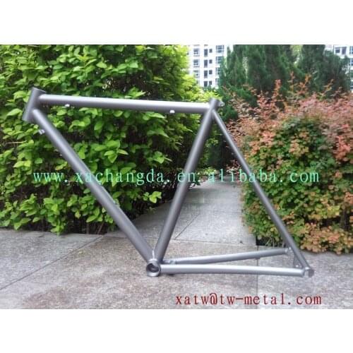 Integrated clamp titanium road bike frame breeze dropouts