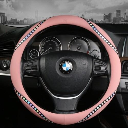 Carbon Fibre Leather Car Steering Wheel Cover for BMW X1 X2 X3 X4 E84 F84 F39 E83 F25 G01 F97 F26 G02 F98 Auto Accessories