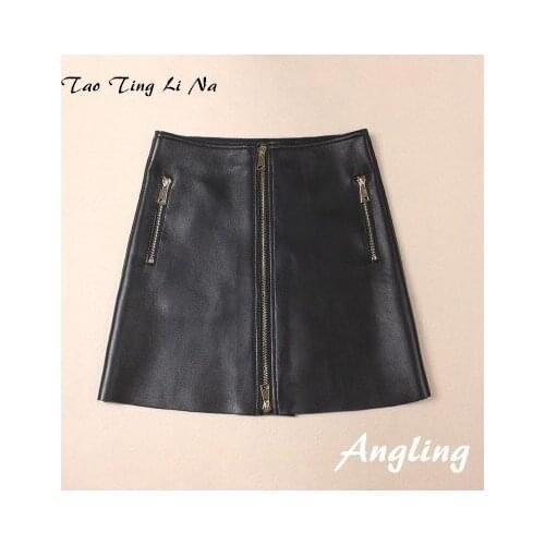 2020 New Fashion Real Genuine Sheep Leather Skirt G15