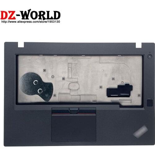 New Original for Lenovo ThinkPad T460P Keyboard Bezel Palmrest Cover without Touchpad with Fingerprint Hole 01AV925