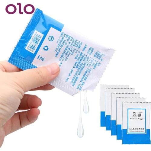 OLO Water Based Anal gel 5ml 5 bag/set Water Soluble Sex Lube Vibrators Accessories Gel Lubricant Oil Smooth and Passion