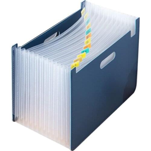 2021 New 13 Pockets Expanding File Folder A4 Organizer Document Paper Storage Holder School Office Supplies