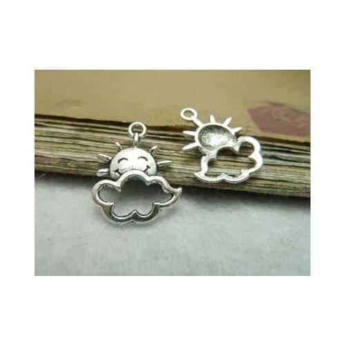 Zinc alloy pendant jewelry accessories diy handmade material charms sun 16 * 20 mm