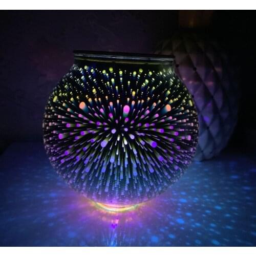 Muticolor 3D Starry Sky Solar Led Light Jar Outdoor Waterproof Fancy Lighting Garden Yard Decoration Creative Christmas Lights