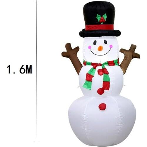 Christmas Santa Claus Snowman Inflatable LED Glowing Party Holiday DIY Props Xmas New Year Lantern Yard Art Decor Supplies
