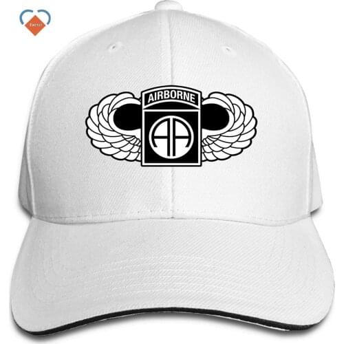 Hat For Men Women US Army 82nd Airborne Jump Wings Men & Women Casquette Fashion Cap Classic Dad Hat