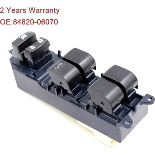 YAOPEI 84820-06070 NEW 06-11 FOR TOYOTA YARIS 1.5L I4 4D SEDAN MASTER POWER WINDOW SWITCH 84820-02240 84820-52250 8482006071