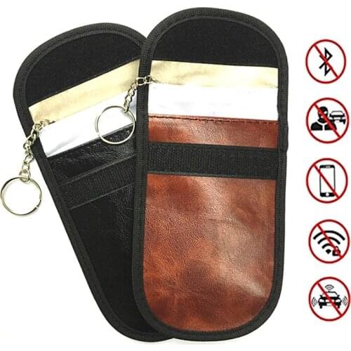 Faraday Car Remote Key FOB Signal Blocker Bags RFID Radiation Protection Credit Card Pouch For Privacy Protection New BAG1075