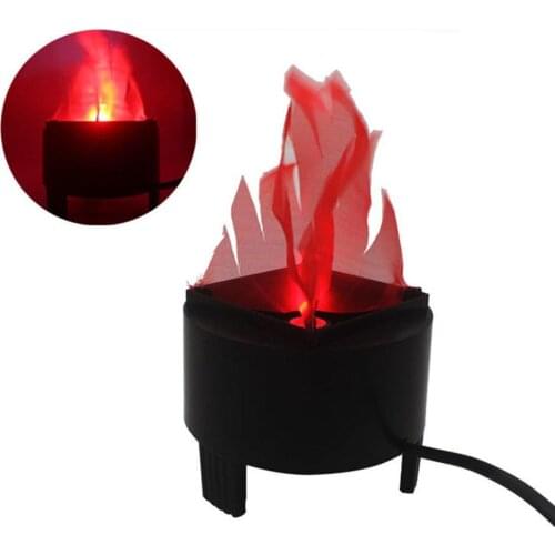 LED Fake Flame Lamp Torch Light Fire Pot Bowl Christmas Halloween Prop Party Dec