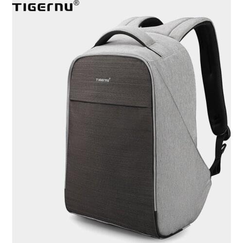Tigernu New Fashion 15.6" Laptop Anti theft Design Men Backpack USB Charging High Quality Waterproof Casual School Backpack Male