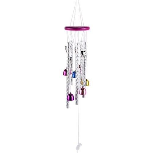 Outdoor Colored Wind Chimes, 5 Aluminum Tubes, Suitable for Home Garden Courtyard Decoration