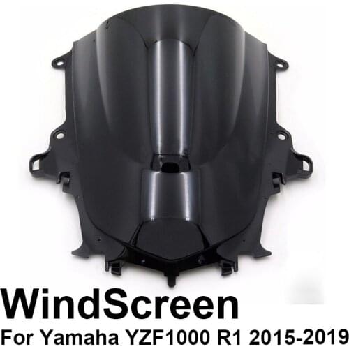 For Yamaha YZF1000 R1 2015 2016 2017 2018 2019 Motorcycle Smoke Clear Spoiler Windshield Bubble Windscreens Wind Deflectors