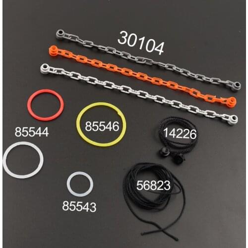 30104/60169 14226 85545 85544 85543 High-tech Chain 56823 Cord Thin 85546 Rubber Belt Building Block Parts Toys Bricks
