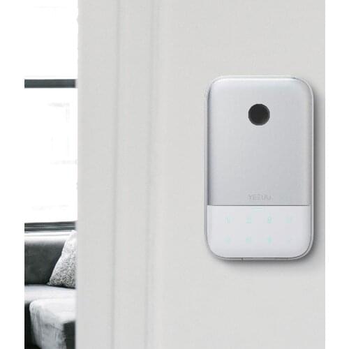 YEEUU K1 Key Lock Box Smart Phone BLE APP Fingeprint Password Control Electronic Safe Box Aluminum Alloy Storage IP44