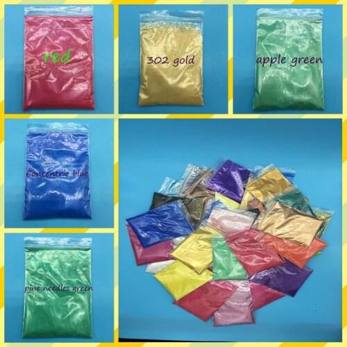 Pearl Powder Healthy Natural Mineral Mica Powder DIY Dye Colorant,use for Soap Automotive Art Crafts, 100g mix 5 packs