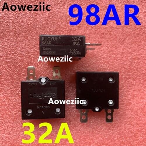 2Pcs KUOYUH 98AR 32A Breaker Automatic Reset Overcurrent Overload Protector Motor Protection Switch Leakage Protector Fuse