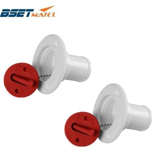 2X Plastic UV stabilized Marine hardware Deck Filler of Fuel 38mm Socket boat Motorhome yacht Caravans camper vans truck