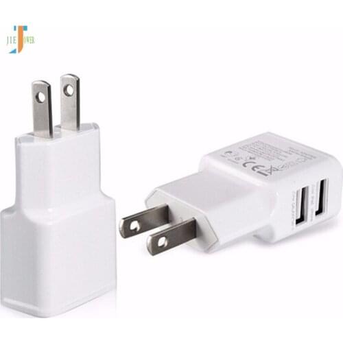 300pcs/lot Universal EU Plug 5V 2A Dual Ports 2 USB Adapter Usb Wall Travel Charger Adapter for Samsung HTC IPhone Mobilephone