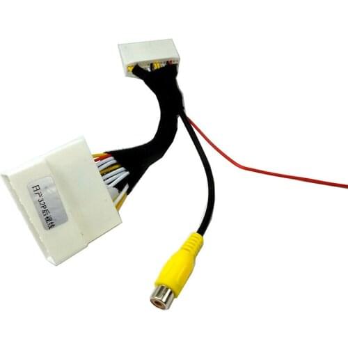 32Pins Car Rear View Camera RCA Video Convert Cable Camera Connection Adapter For Nissan Qashqai Tiida Sunny X-Trail Treeano
