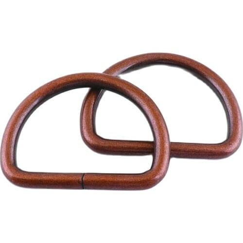 4pcs D Ring 40mm Bronze Metal Ring Metal Clasp Belt Buckle Leather hardware hook Package DIY Sewing Parts Accessories Webbing