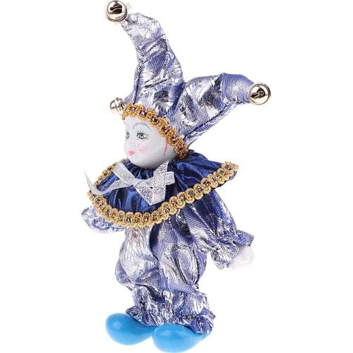 6 Inch 16cm Pocerlain Triangular Doll Clown Doll Home Office Ornaments # 6