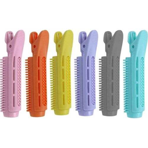 6pcs Hair Hairstyle Styling Tool Accessories Fluffy Hair Bangs Clips Plastic Hair Curler Rollers Hair Root Clamp Kit