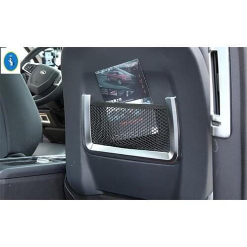 Yimaautotrims Auto Accessory Rear Behind Seat Storage Bag Net Cover Trim Fit For Land Rover Discovery Sport 2015 - 2019 ABS