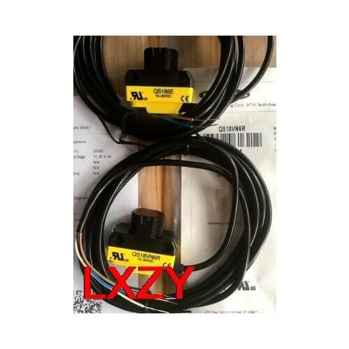 Free Shipping 2pcs/LOT Opposite type photoelectric switch plug-in type QS186E+QS18VN6R
