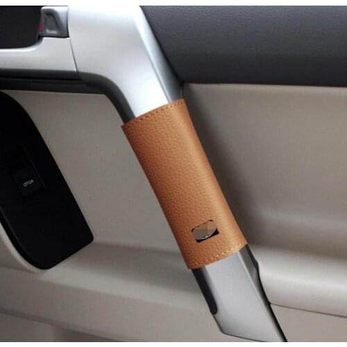 Door handle Microfiber leather cover For Toyota Prado 2010-2016/Toyota Land Cruiser 2007-2016 door inner handle protective cover