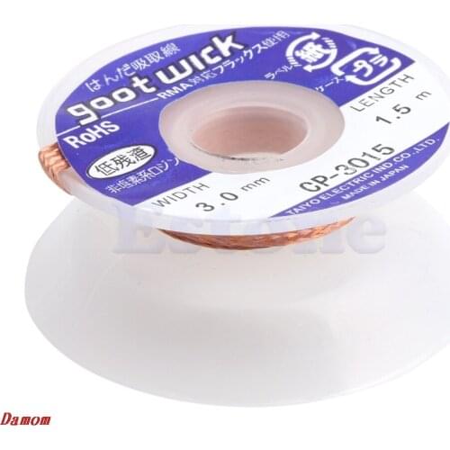 CP-3015 5 ft 3mm Desoldering Braid Solder Remover Wick MY10_35
