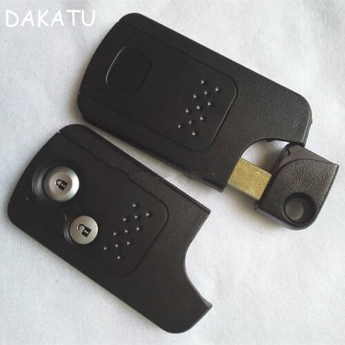DAKATU Smart Remote Key FOB Case Shell 2 Buttons For Honda CRV Without Groove on Side