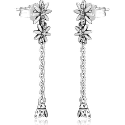 100% 925 Sterling-Silver-Jewelry Spritime Earring Free Shipping
