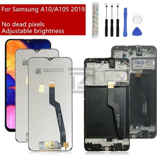 For Samsung Galaxy A10 Lcd 2019 A105 A105F SM-A105F display Touch Screen Digitizer with frame for samsung a10 Screen Repair part